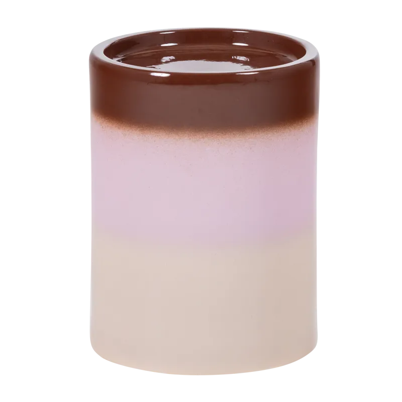 Dekorativt sidebord Ollo, Rosa/Brun fargegradient