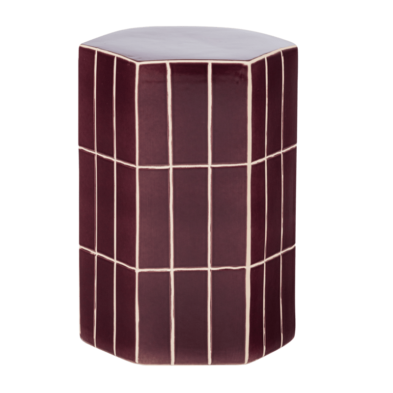 Dekorativt sidebord Plu 30 cm utendørs - Lilla - Møbler - Bord - Avlastningsbord & sidobord - Lampebord & sidebord