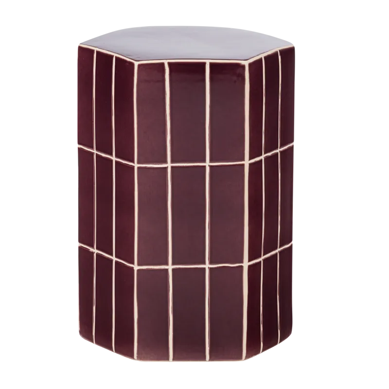 Dekorativt sidebord Plu 30 cm utendørs - Lilla - Møbler - Bord - Avlastningsbord & sidobord - Brettbord og småbord