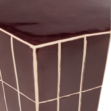 Dekorativt sidebord Plu 30 cm utendørs - Lilla - Møbler - Bord - Avlastningsbord & sidobord - Lampebord & sidebord