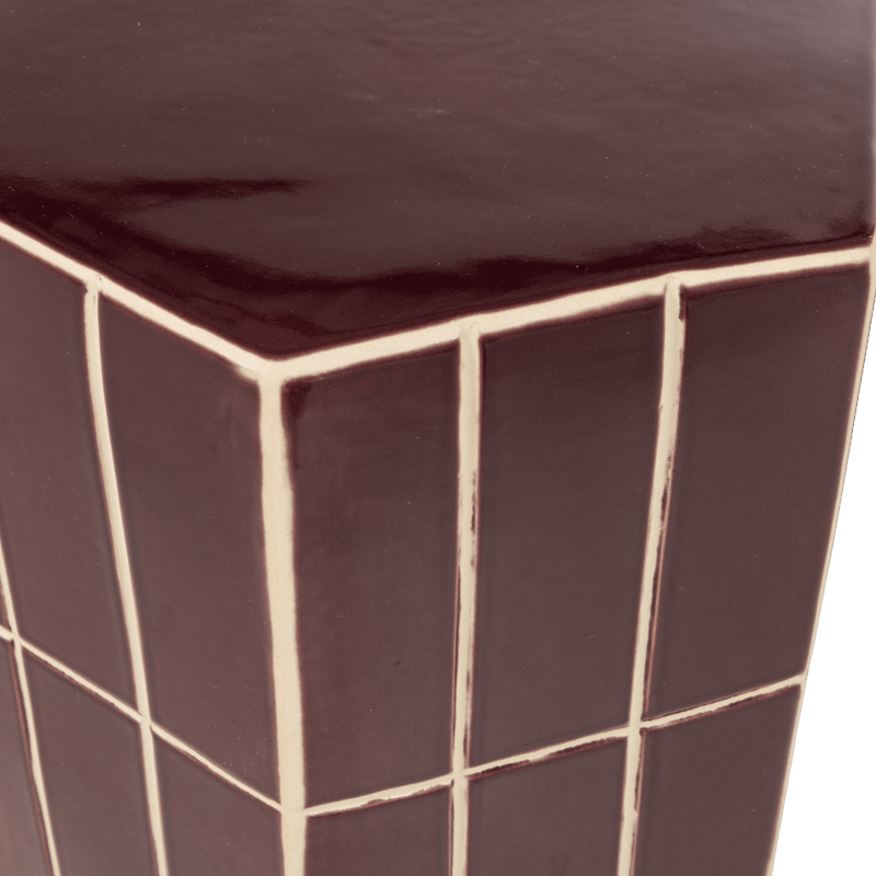 Dekorativt sidebord Plu 30 cm utendørs - Lilla - Møbler - Bord - Avlastningsbord & sidobord - Lampebord & sidebord