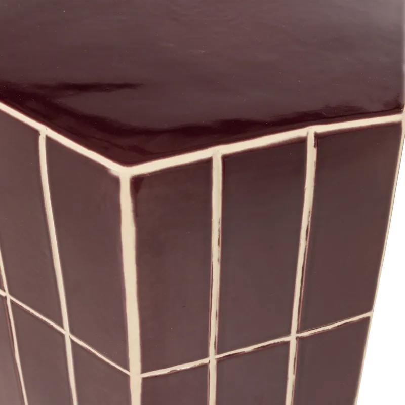 Dekorativt sidebord Plu 30 cm utendørs - Lilla - Møbler - Bord - Avlastningsbord & sidobord - Brettbord og småbord
