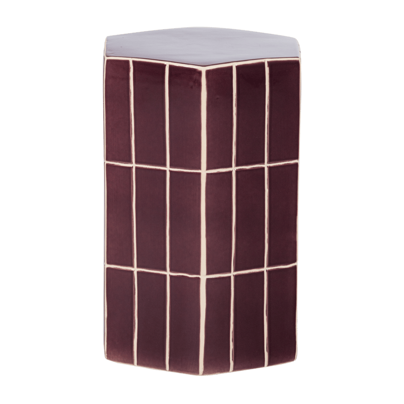 Dekorativt sidebord Plu 30 cm utendørs - Lilla - Møbler - Bord - Avlastningsbord & sidobord - Lampebord & sidebord