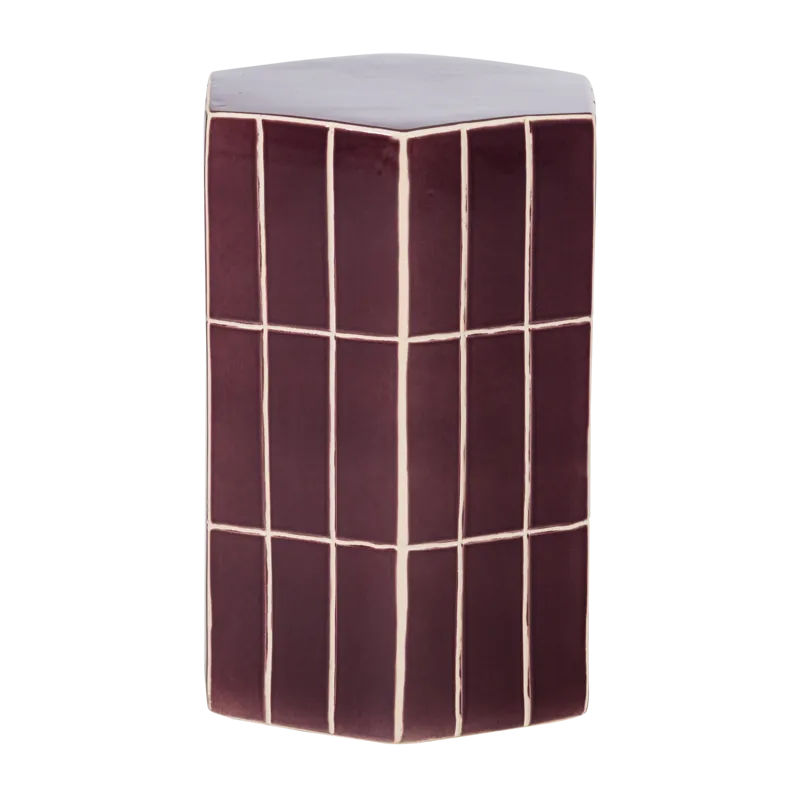 Dekorativt sidebord Plu 30 cm utendørs - Lilla - Møbler - Bord - Avlastningsbord & sidobord - Brettbord og småbord