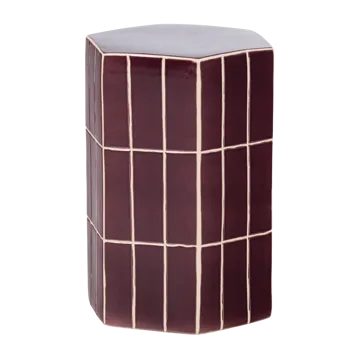 Dekorativt sidebord Plu 30 cm utendørs - Lilla - Møbler - Bord - Avlastningsbord & sidobord - Brettbord og småbord
