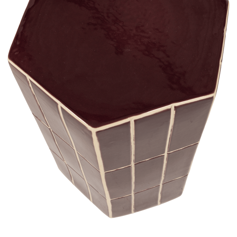 Dekorativt sidebord Plu 30 cm utendørs - Lilla - Møbler - Bord - Avlastningsbord & sidobord - Lampebord & sidebord