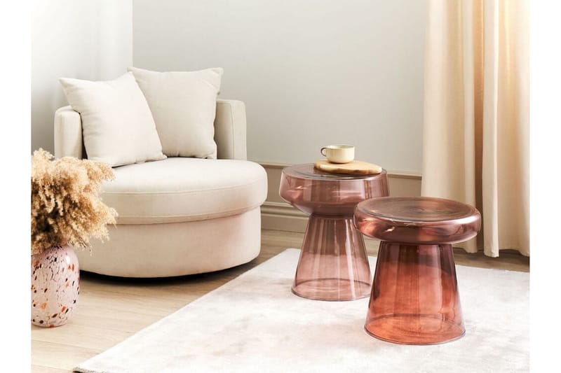 Delainey Settbord 39 cm - Rød - Møbler - Bord - Avlastningsbord & sidobord - Settbord