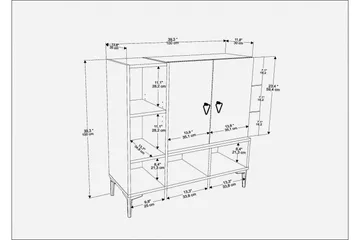 Desgrar Konsollbord 100x100 cm - Hvit - Møbler - Bord - Avlastningsbord & sidobord - Konsollbord & gangbord