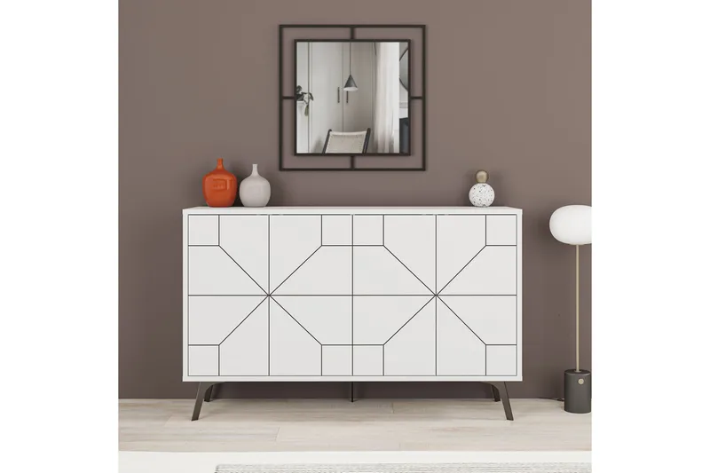 Desgrar Konsollbord 123x62,4 cm - Hvit - Møbler - Bord - Avlastningsbord & sidobord - Konsollbord & gangbord