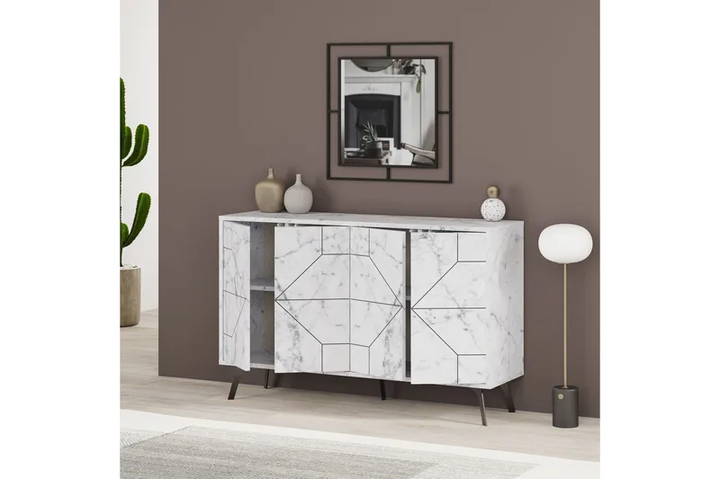 Desgrar Konsollbord 123x62,4 cm - Hvit - Møbler - Bord - Avlastningsbord & sidobord - Konsollbord & gangbord