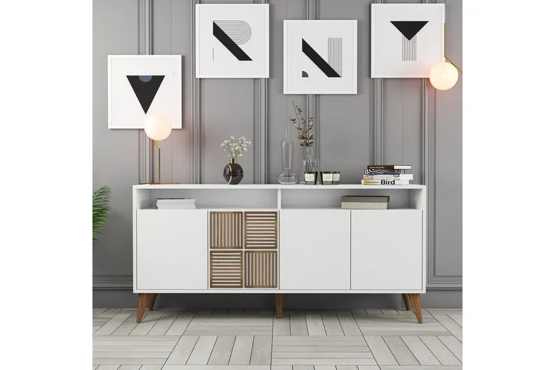 Desgrar Konsollbord 160x78 cm - Hvit - Møbler - Bord - Avlastningsbord & sidobord - Konsollbord & gangbord