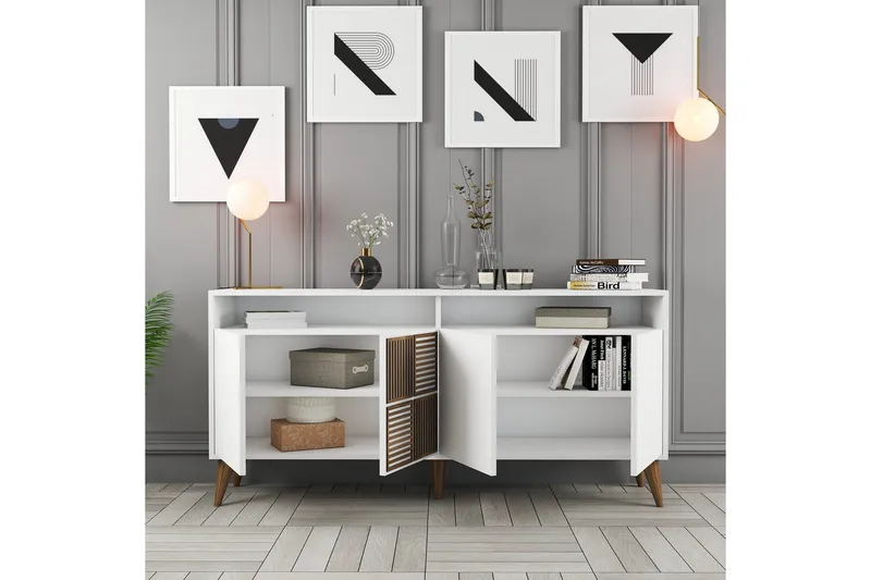 Desgrar Konsollbord 160x78 cm - Hvit - Møbler - Bord - Avlastningsbord & sidobord - Konsollbord & gangbord