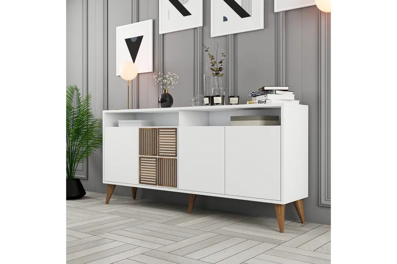 Desgrar Konsollbord 160x78 cm - Hvit - Møbler - Bord - Avlastningsbord & sidobord - Konsollbord & gangbord