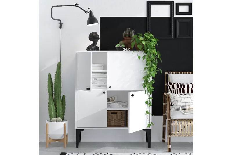 Desgrar Konsollbord 90x115 cm - Hvit - Møbler - Bord - Avlastningsbord & sidobord - Konsollbord & gangbord