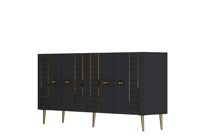 Deylin Konsollbord 150 cm - Antrasitt/Gull - Møbler - Bord - Avlastningsbord & sidobord - Konsollbord & gangbord