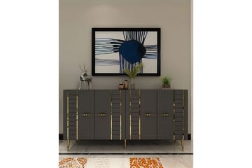 Deylin Konsollbord 150 cm - Antrasitt/Gull - Møbler - Bord - Avlastningsbord & sidobord - Konsollbord & gangbord