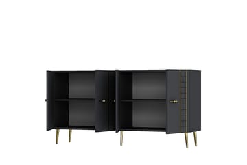 Deylin Konsollbord 150 cm - Antrasitt/Gull - Møbler - Bord - Avlastningsbord & sidobord - Konsollbord & gangbord