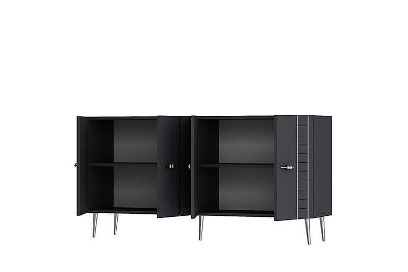 Deylin Konsollbord 150 cm - Antrasitt/Sølv - Møbler - Bord - Avlastningsbord & sidobord - Konsollbord & gangbord