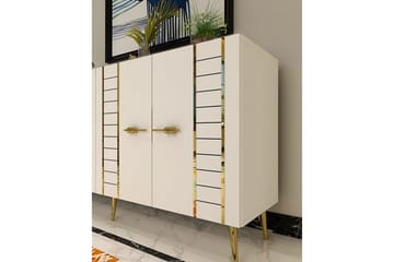 Deylin Konsollbord 150 cm - Hvit/Gull - Møbler - Bord - Avlastningsbord & sidobord - Konsollbord & gangbord