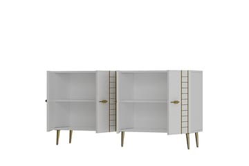 Deylin Konsollbord 150 cm - Hvit/Gull - Møbler - Bord - Avlastningsbord & sidobord - Konsollbord & gangbord