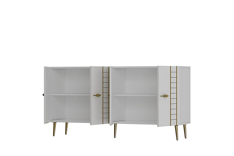 Deylin Konsollbord 150 cm - Hvit/Gull - Møbler - Bord - Avlastningsbord & sidobord - Konsollbord & gangbord