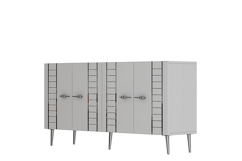 Deylin Konsollbord 150 cm - Hvit/Sølv - Møbler - Bord - Avlastningsbord & sidobord - Konsollbord & gangbord