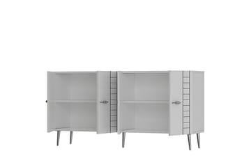 Deylin Konsollbord 150 cm - Hvit/Sølv - Møbler - Bord - Avlastningsbord & sidobord - Konsollbord & gangbord