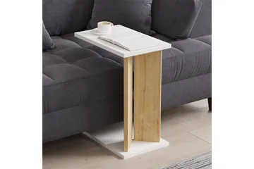 Deyra Sidebord 25 cm - Eik/Hvit - Møbler - Bord - Avlastningsbord & sidobord - Lampebord & sidebord