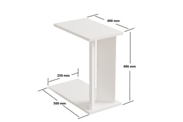 Deyra Sidebord 25 cm - Hvit - Møbler - Bord - Avlastningsbord & sidobord - Lampebord & sidebord