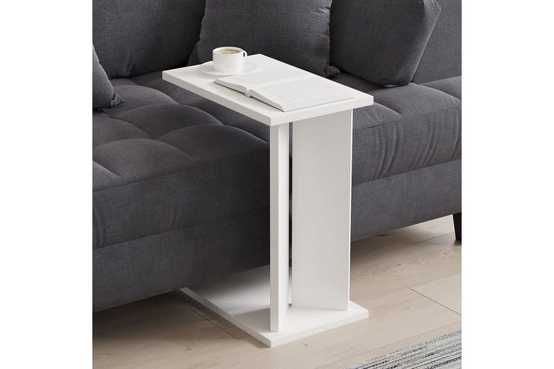 Deyra Sidebord 25 cm - Hvit - Møbler - Bord - Avlastningsbord & sidobord - Lampebord & sidebord