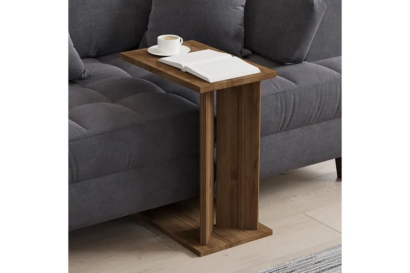 Deyra Sidebord 25 cm - Valnøtt - Møbler - Bord - Avlastningsbord & sidobord - Lampebord & sidebord