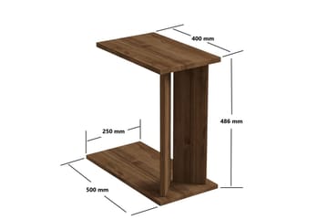 Deyra Sidebord 25 cm - Valnøtt - Møbler - Bord - Avlastningsbord & sidobord - Lampebord & sidebord