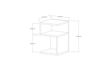 Deyricon Sidebord 29,6 cm - Blå - Møbler - Bord - Avlastningsbord & sidobord - Lampebord & sidebord