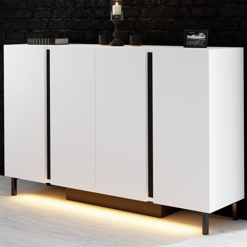 Djarhint Konsollbord 127 cm - Hvit - Møbler - Bord - Avlastningsbord & sidobord - Konsollbord & gangbord