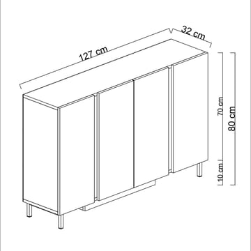 Djarhint Konsollbord 127 cm - Travertin - Møbler - Bord - Avlastningsbord & sidobord - Konsollbord & gangbord
