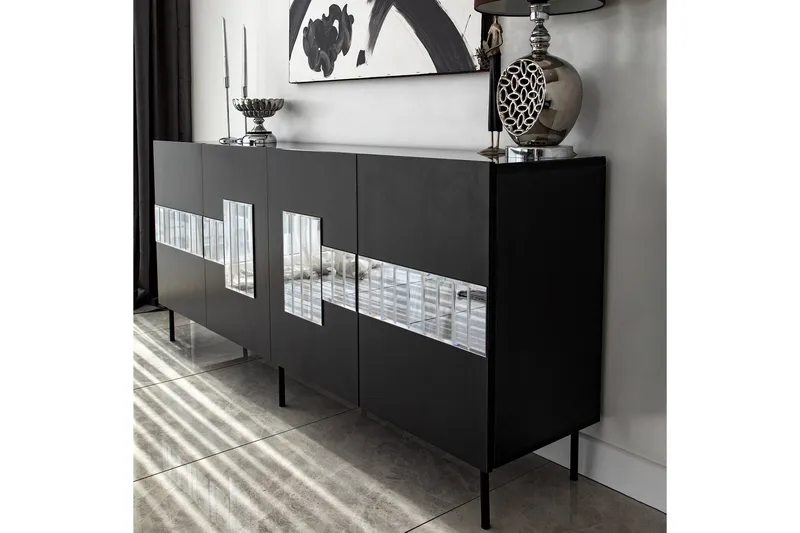 Djarhint Konsollbord 180 cm - Svart - Oppbevaring - Oppbevaringsmøbler - Sideboard & skjenk