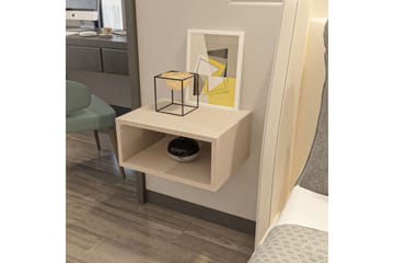 Dora Nattbord 45 cm - Beige - Møbler - Bord - Avlastningsbord & sidobord - Sengebord & nattbord