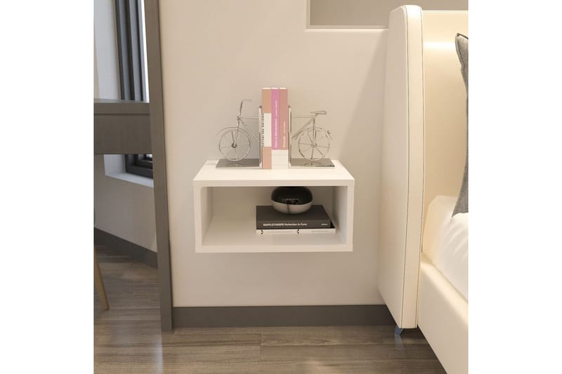 Dora Nattbord 45 cm - Hvit - Møbler - Bord - Avlastningsbord & sidobord - Sengebord & nattbord
