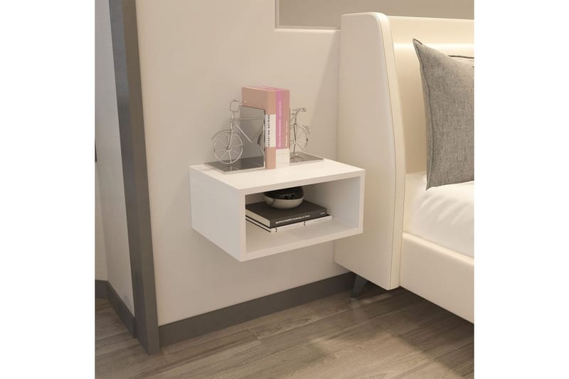 Dora Nattbord 45 cm - Hvit - Møbler - Bord - Avlastningsbord & sidobord - Sengebord & nattbord