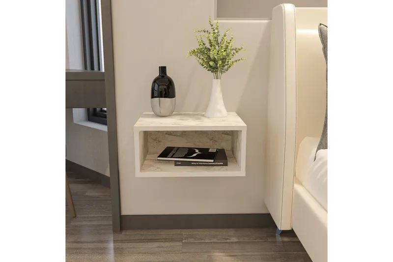 Dora Nattbord 45 cm - Marmor - Møbler - Bord - Avlastningsbord & sidobord - Sengebord & nattbord