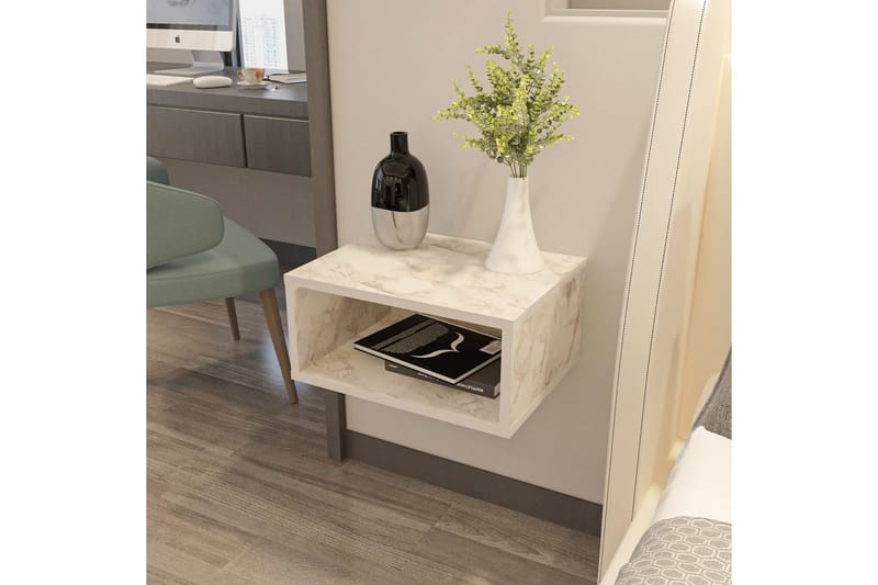 Dora Nattbord 45 cm - Marmor - Møbler - Bord - Avlastningsbord & sidobord - Sengebord & nattbord