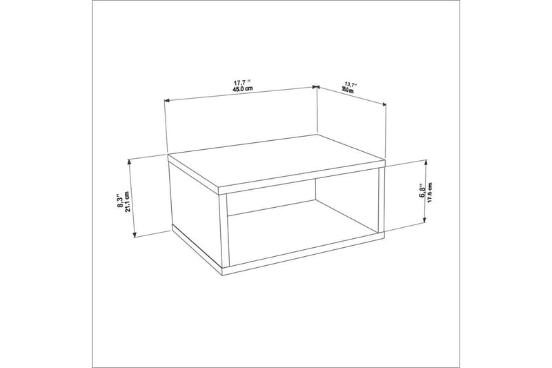 Dora Nattbord 45 cm - Marmor - Møbler - Bord - Avlastningsbord & sidobord - Sengebord & nattbord
