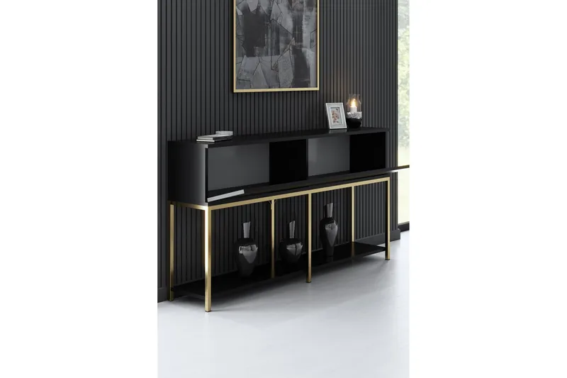 Dorlord Konsollbord 150 cm - Svart/Gull - Møbler - Bord - Avlastningsbord & sidobord - Konsollbord & gangbord
