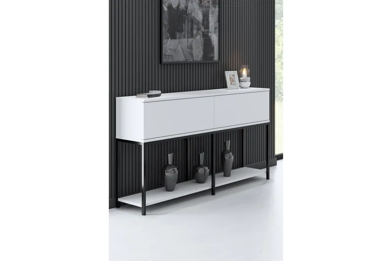 Dorlord Konsollbord 150 cm, Svart/Hvit