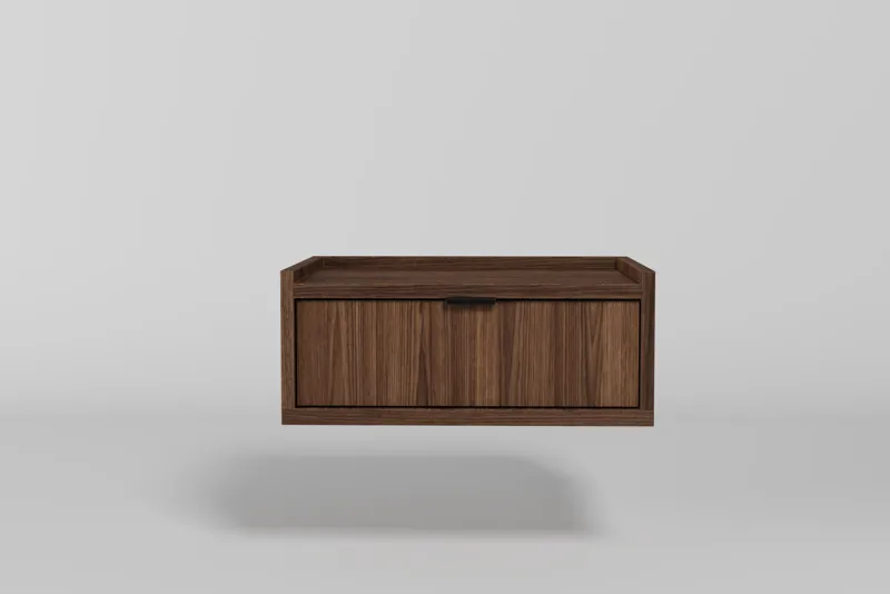 Dravo Vegghengt Nattbord 40 cm - Warmia valnøtt (valnøtttone) - Møbler - Bord - Avlastningsbord & sidobord - Sengebord & nattbord