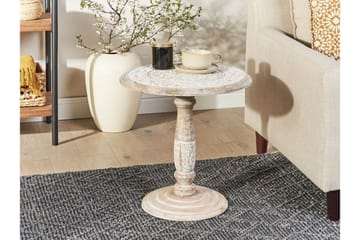 Drusilla Sidebord 45 cm - Lyst tre/Hvit - Møbler - Bord - Avlastningsbord & sidobord - Brettbord og småbord