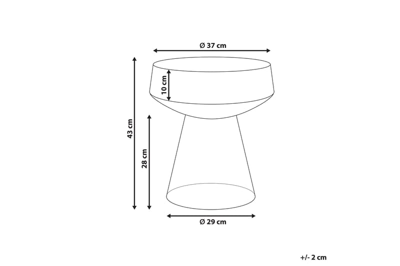 Dytto Sidebord 37 cm - Brun - Møbler - Bord - Avlastningsbord & sidobord - Lampebord & sidebord