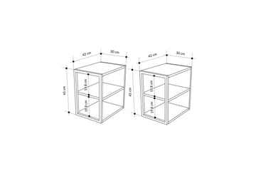 Echo Sidebord 30 cm - Sand - Møbler - Bord - Avlastningsbord & sidobord - Lampebord & sidebord