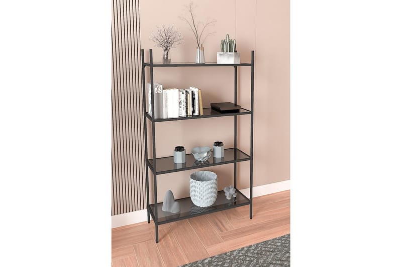 Edilberta Bokhylle 80 cm - Sort - Oppbevaring - Hylle - Bokhylle