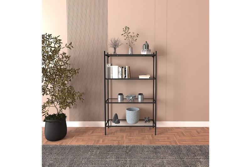 Edilberta Bokhylle 80 cm - Sort - Oppbevaring - Hylle - Bokhylle